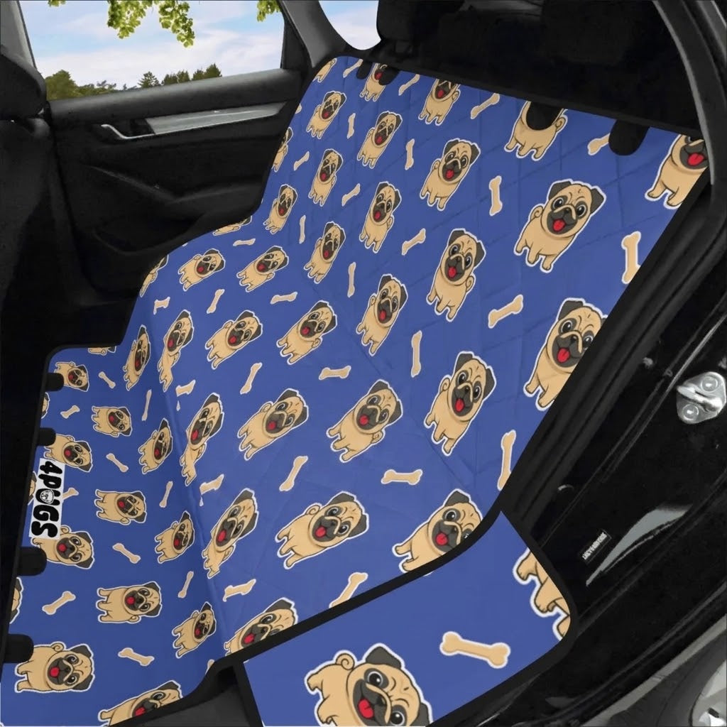 Buddy - Waterproof Pug Car Seat Cover