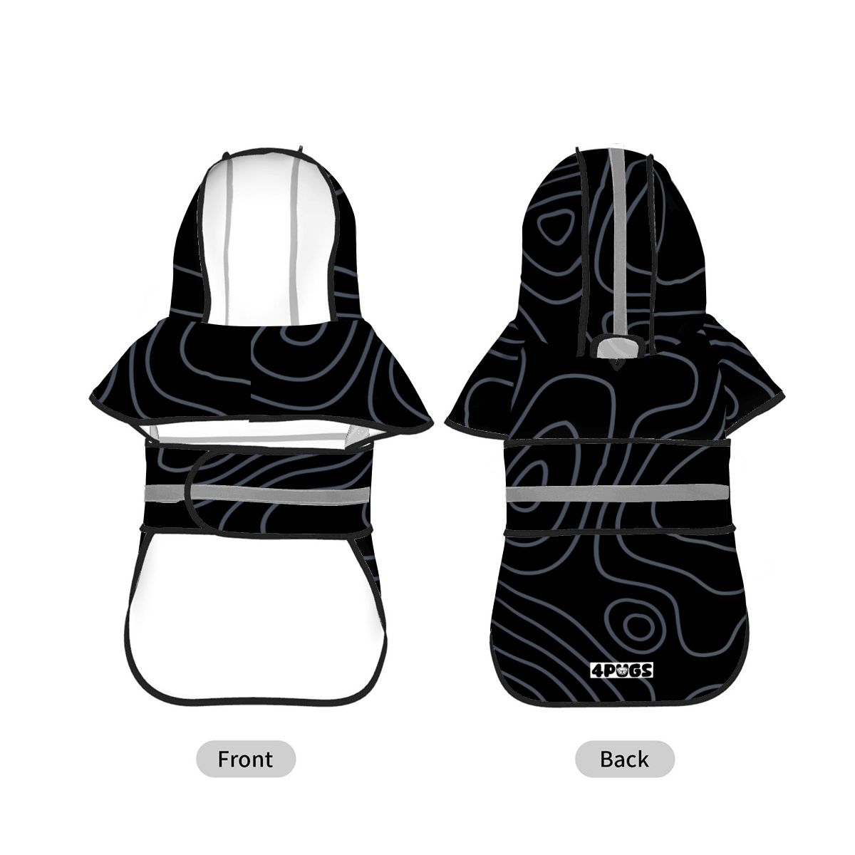Dash - Reflective Pug Poncho