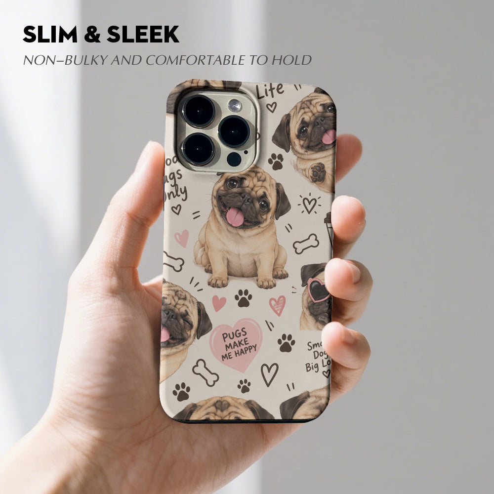 Ivy - Dual-Layer Pug Phone Case
