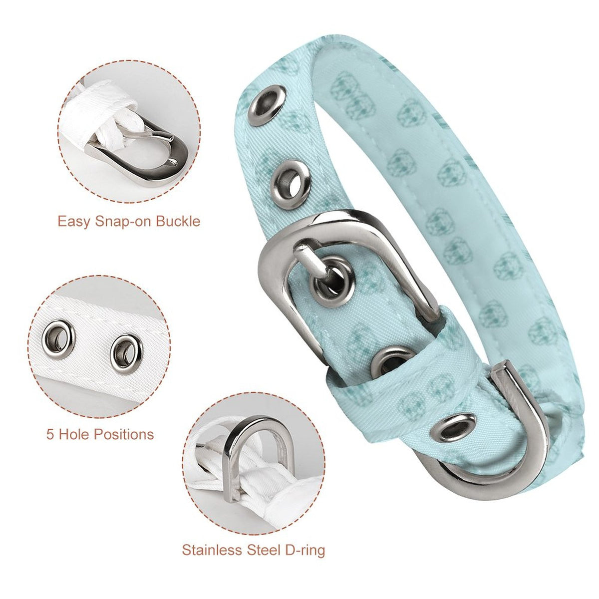Pepper - Adjustable Pug Collar