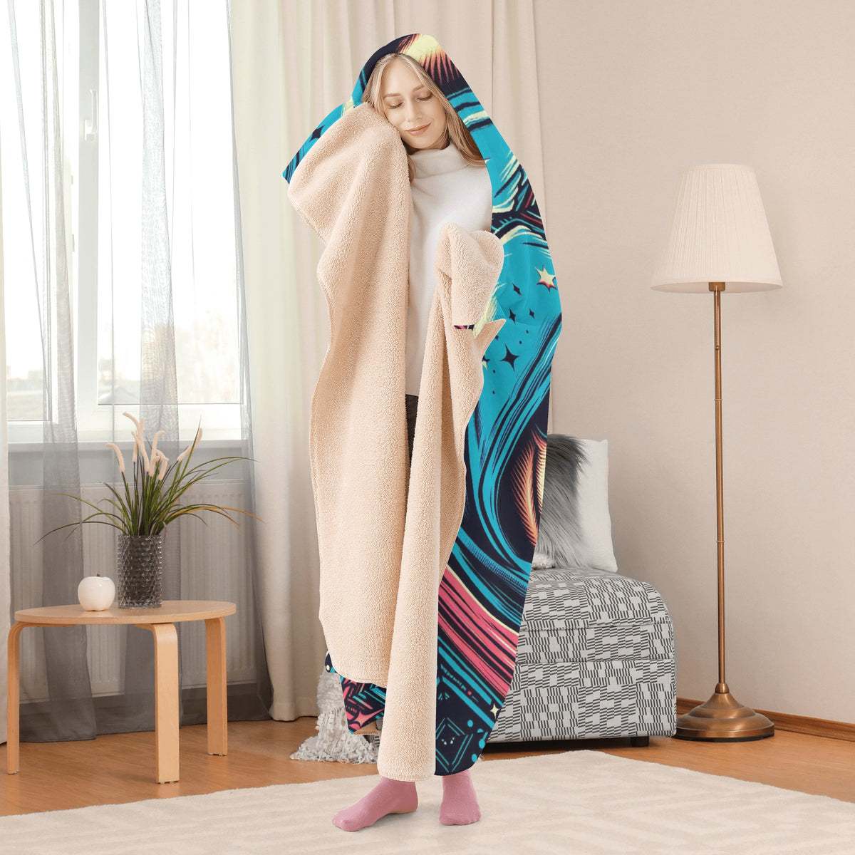 Micro - Hooded Blanket