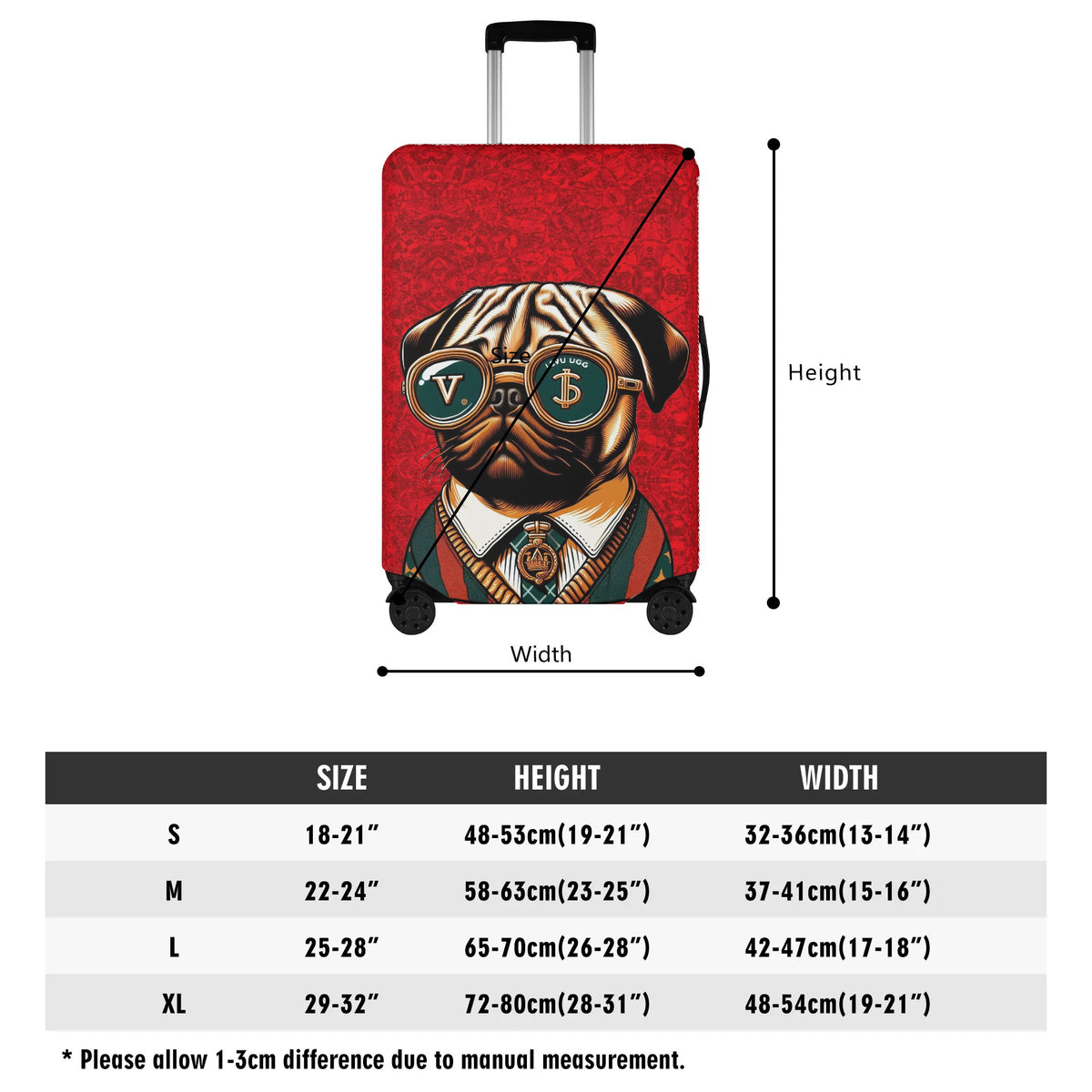 Darkness - Luggage Cover