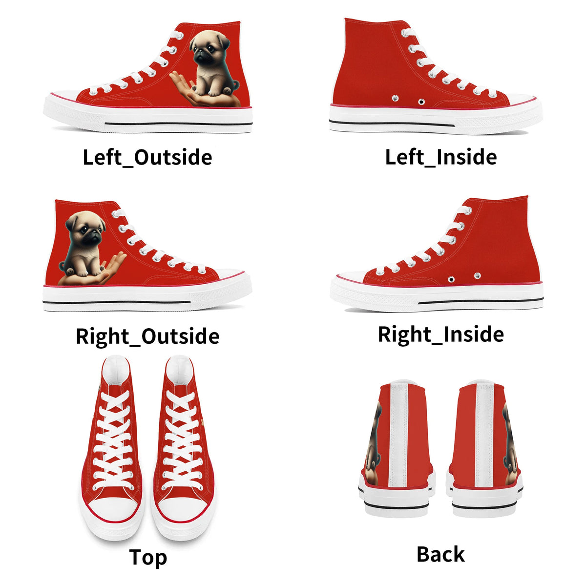 Daisy - Classic High Top Canvas Shoes