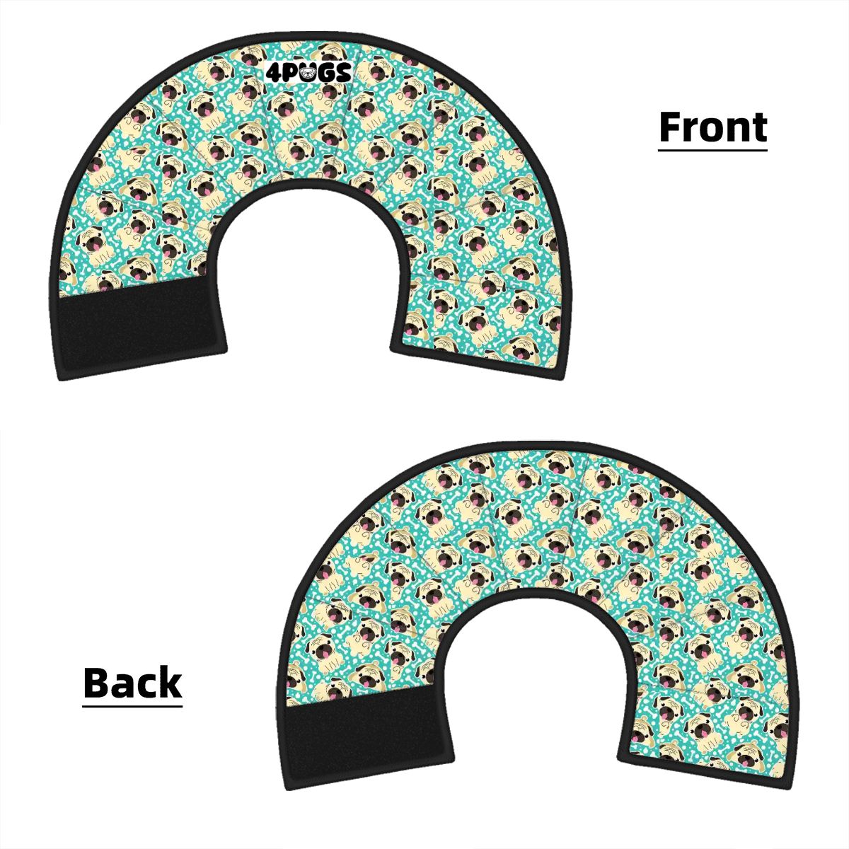 Charlie - Elizabethan Cone Collar Pug Fit
