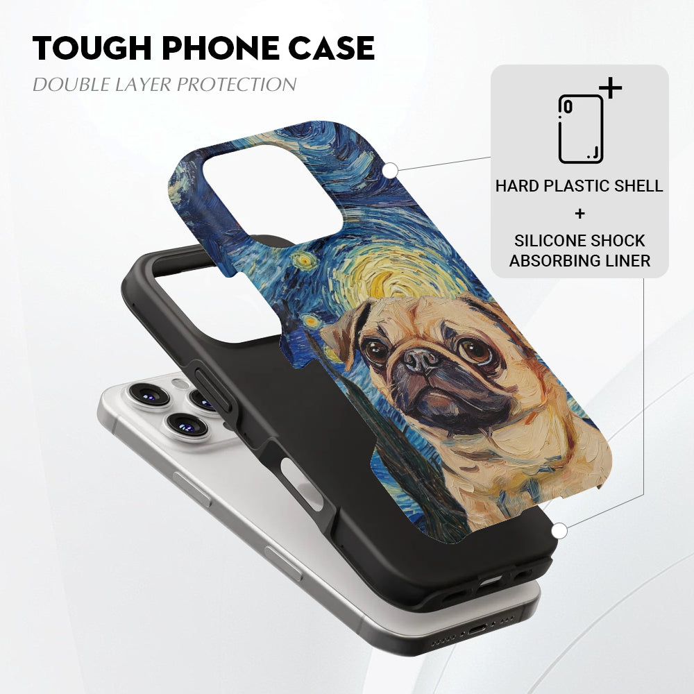 Juno - Dual-Layer Pug Phone Case