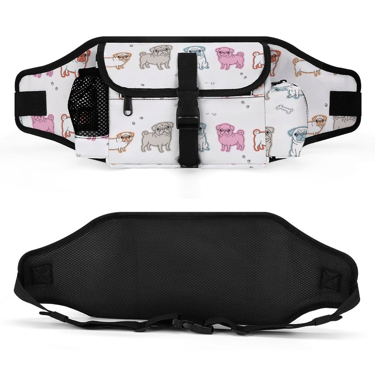 Stella - Pug Treat Training Pouch | Outdoor Storage Waist Bag