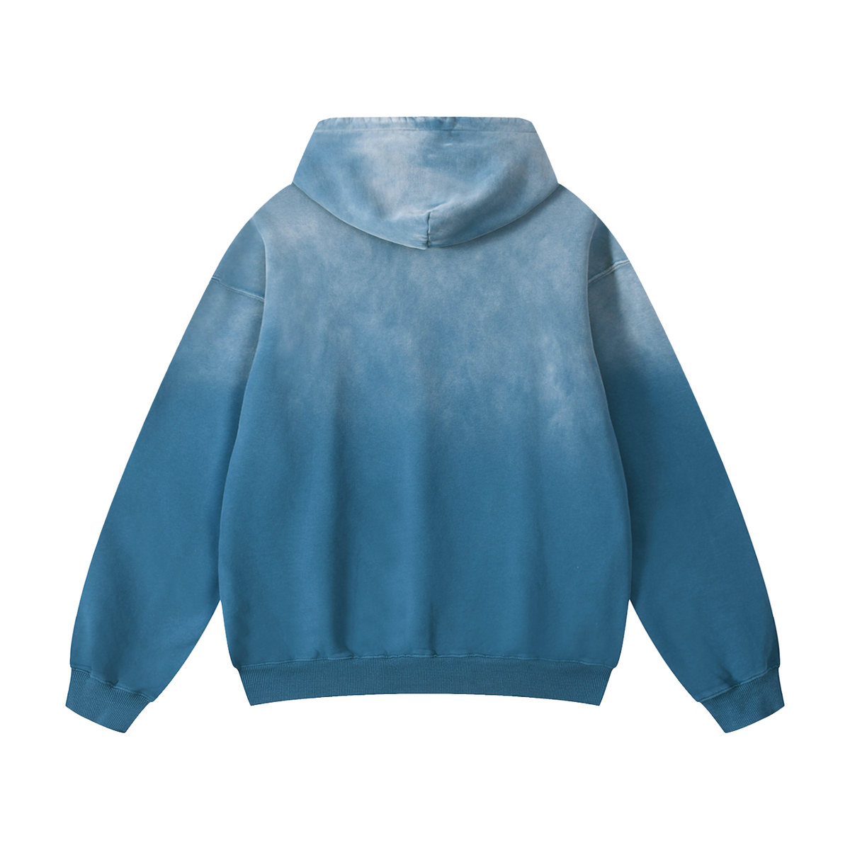 Mochi - Heavyweight Sunfade Pug Lover Hoodie – Oversized Streetwear Fit