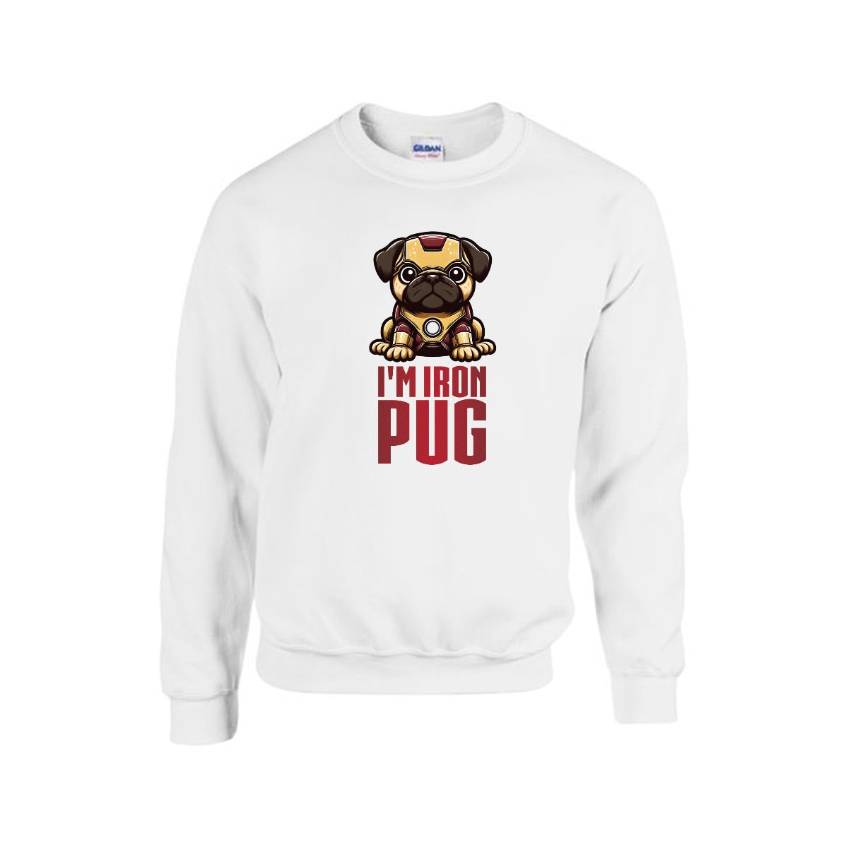 Rony - Unisex Cotton Sweater for Pug Lovers