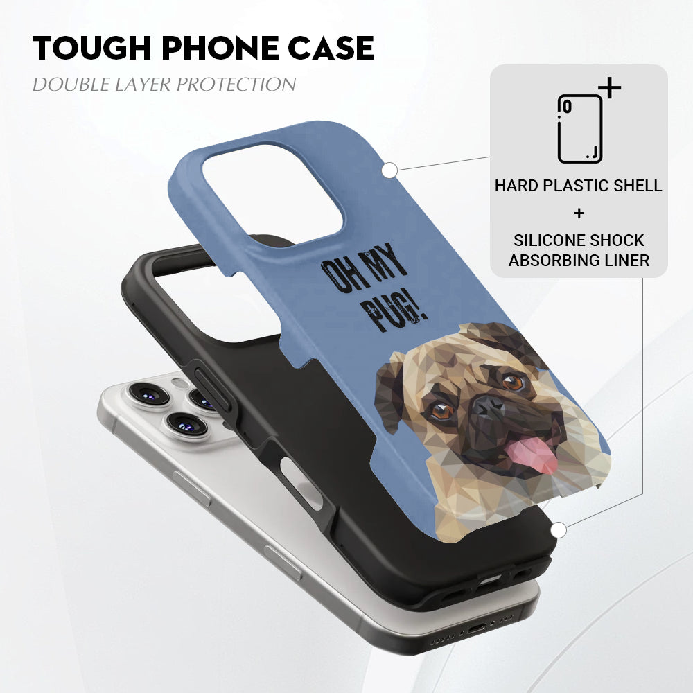 Boomer - Dual-Layer Pug Phone Case