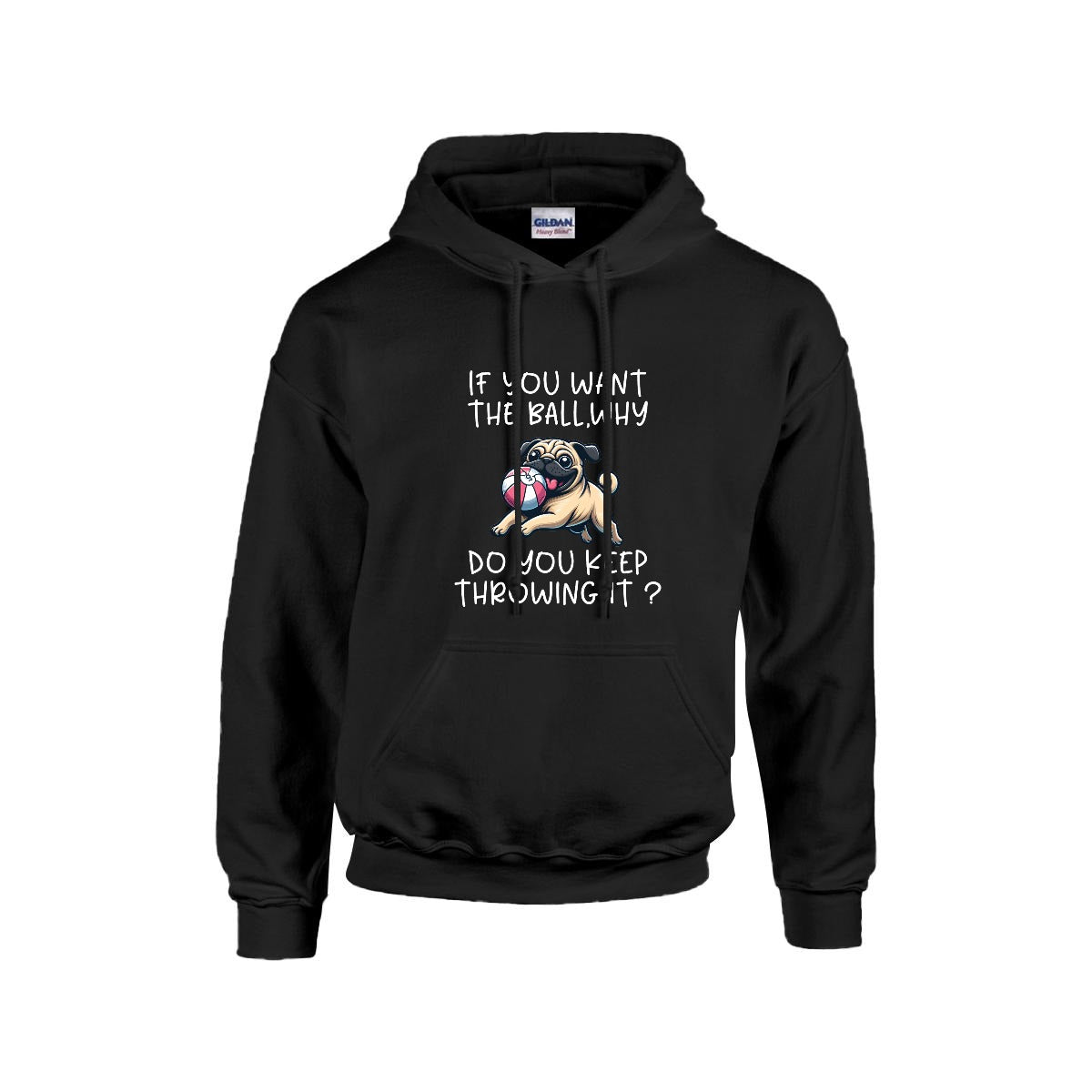 Teddy - Pug Lover Hoodie – Essential Unisex Cotton Sweatshirt