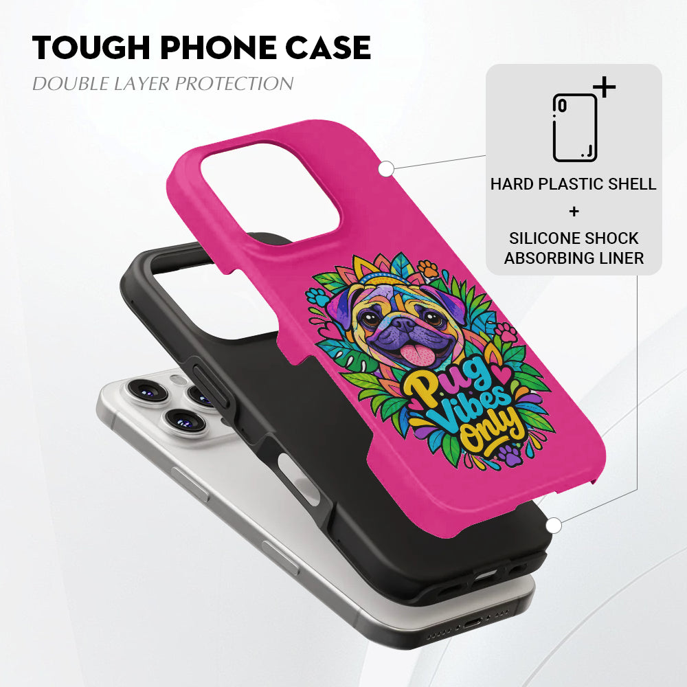 Duke - Dual-Layer Pug Phone Case