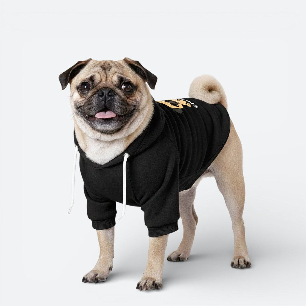 Cleo - Personalized Pug Cotton Hoodie