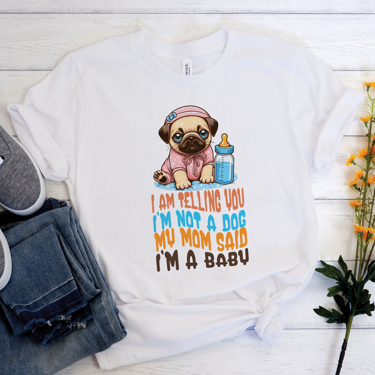 Zara - Unisex Pug T-Shirt – Premium Cotton Dog Lover Tee