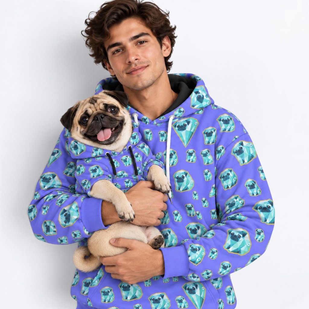 Gigi - Matching Dog & Owner Hoodie Set – All-Over Print dog Sweatshirt