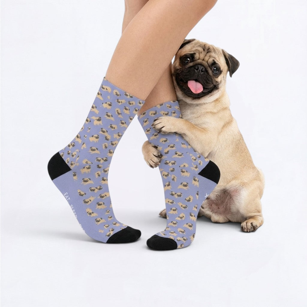 Missy - Funny Pug Socks | Unisex Crew Socks