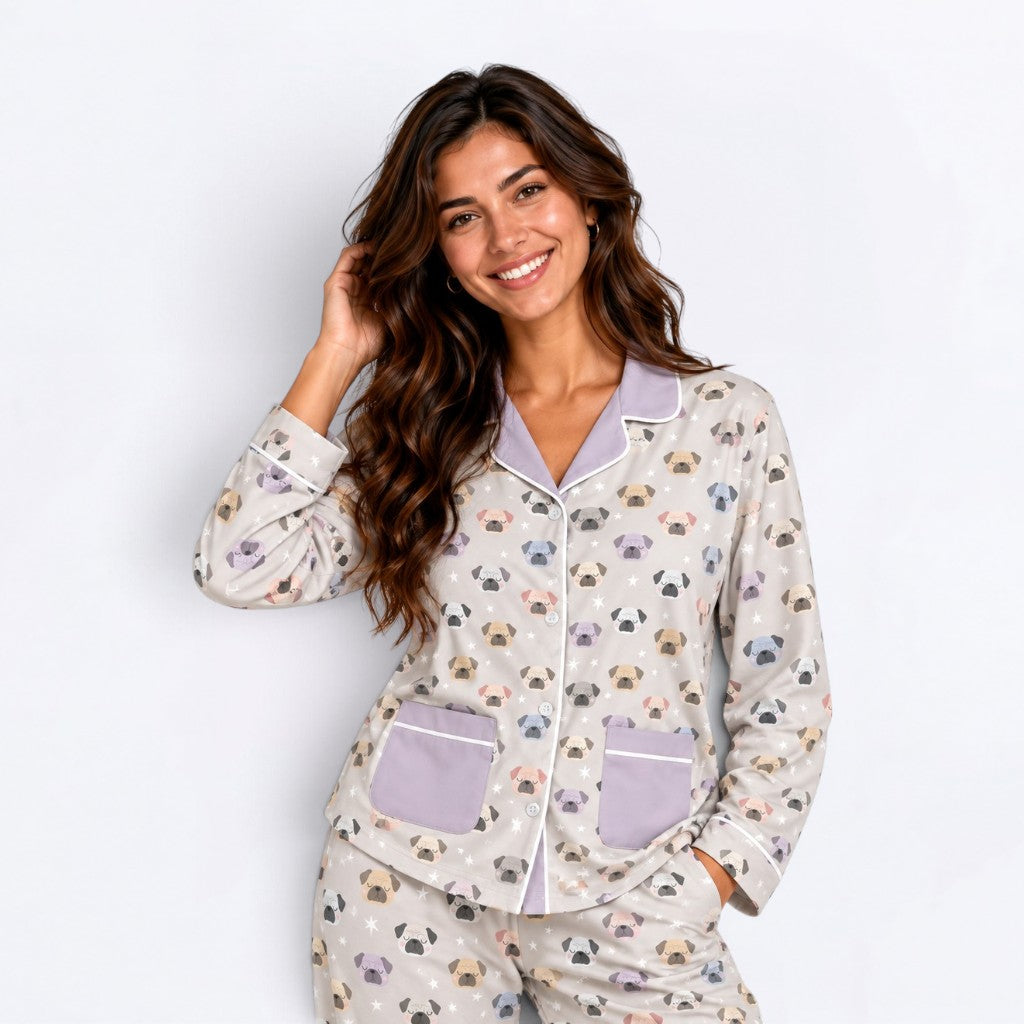 Zoey - Matching Owner Pajama Set | Unisex Adult Sleepwear.
