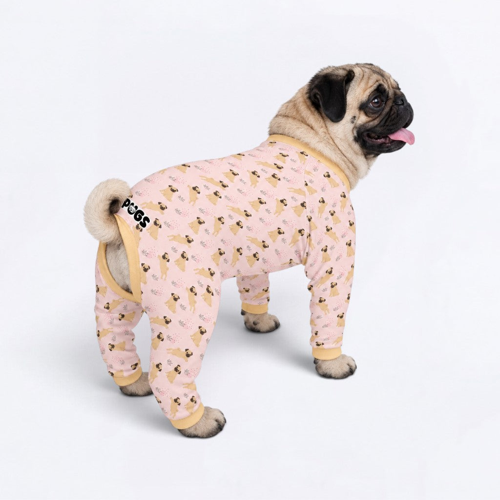 Willow - Matching Dog Pajamas | Soft Stretchy Pet Onesie Sleepwear.
