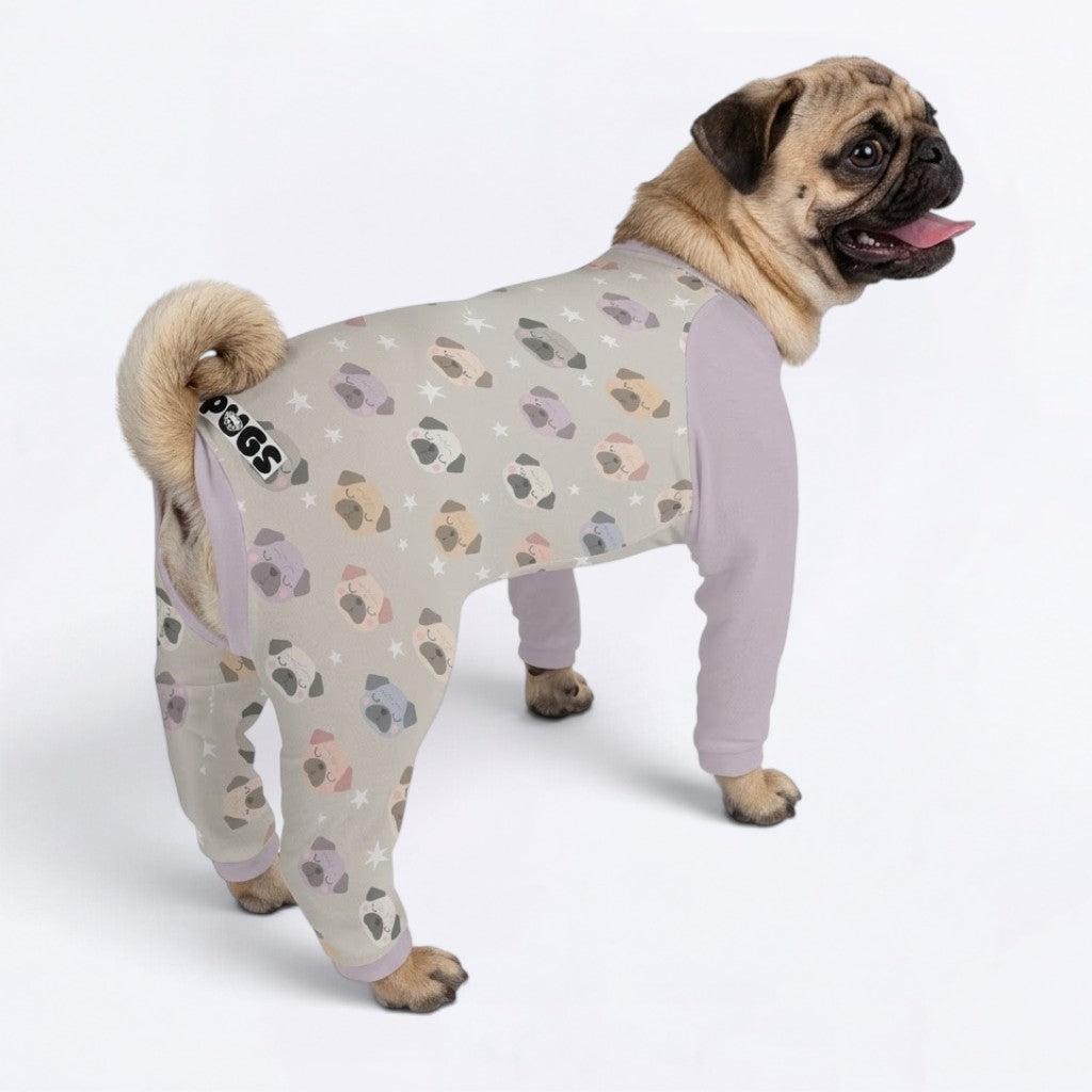 Zoey - Matching Dog Pajamas | Soft Stretchy Pet Onesie Sleepwear.