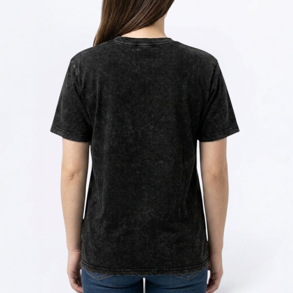 Blue - Snow Washed Pug T-Shirt – Oversized Heavyweight Cotton