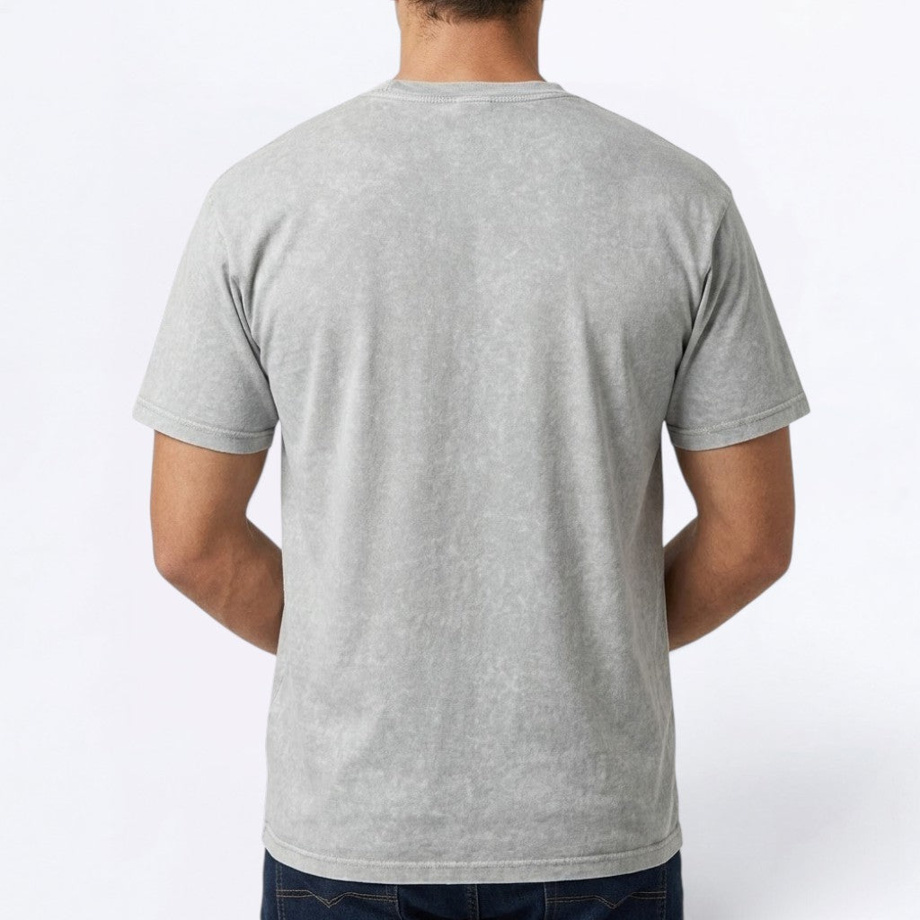 Luna - Snow Washed Pug T-Shirt – Oversized Heavyweight Cotton