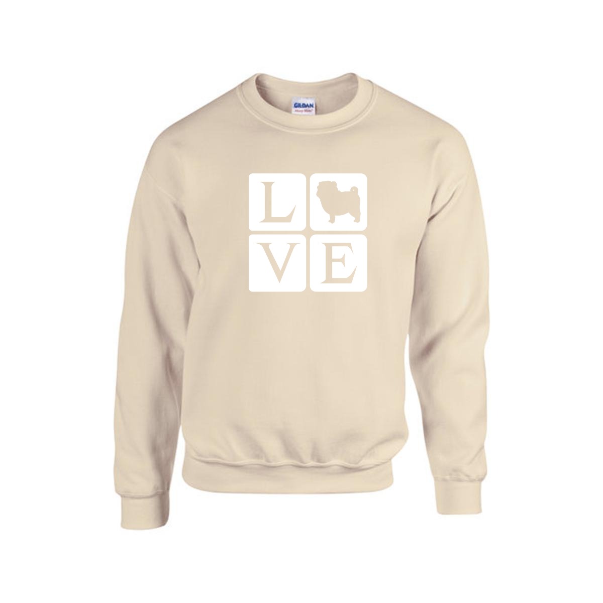 Luna - Unisex Cotton Sweater for Pug Lovers