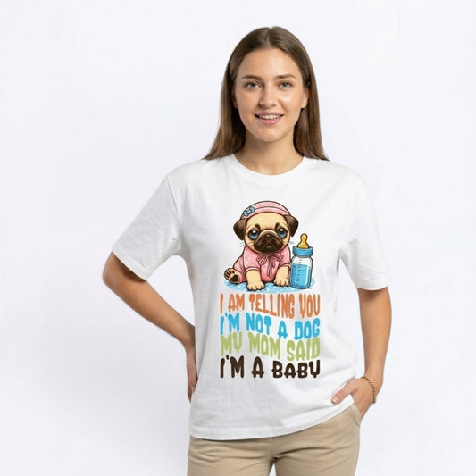 Zara - Unisex Pug T-Shirt – Premium Cotton Dog Lover Tee