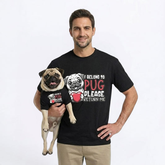 Rocco - Unisex Pug T-Shirt – Premium Cotton Dog Lover Tee
