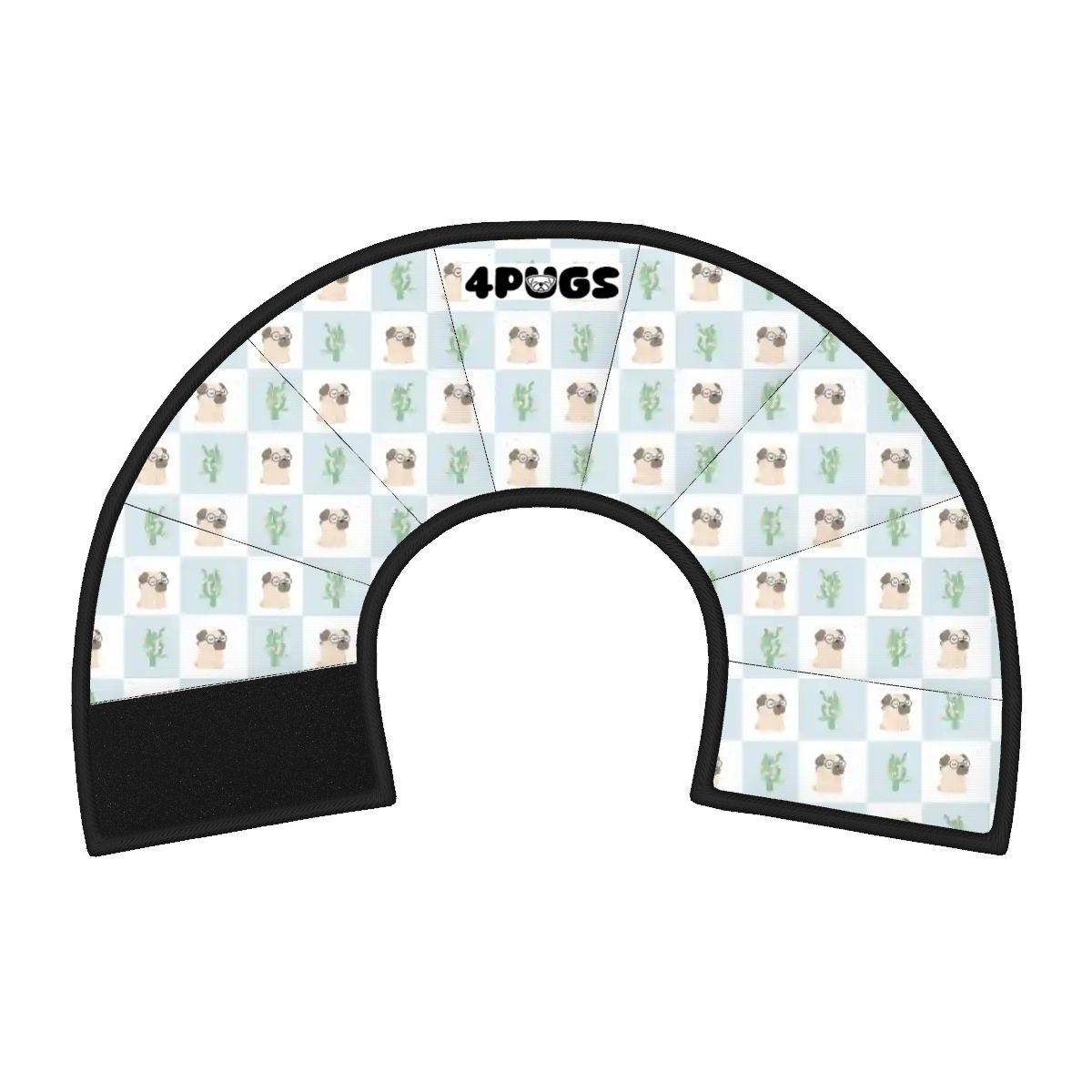Bruno - Elizabethan Cone Collar Pug Fit