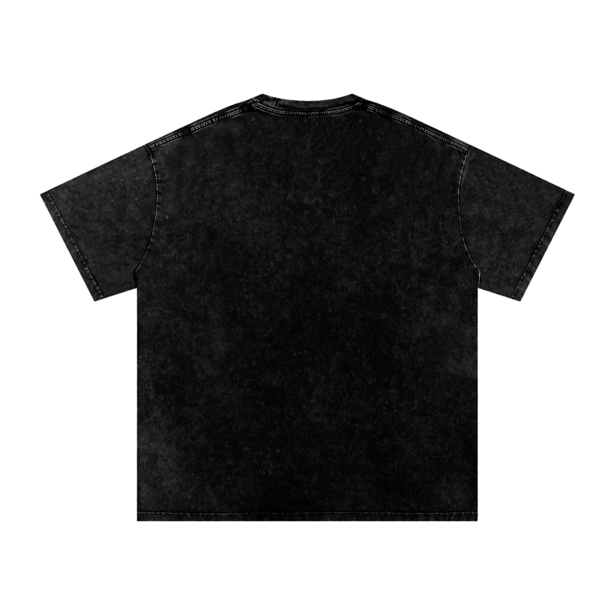 Luna - Snow Washed Pug T-Shirt – Oversized Heavyweight Cotton