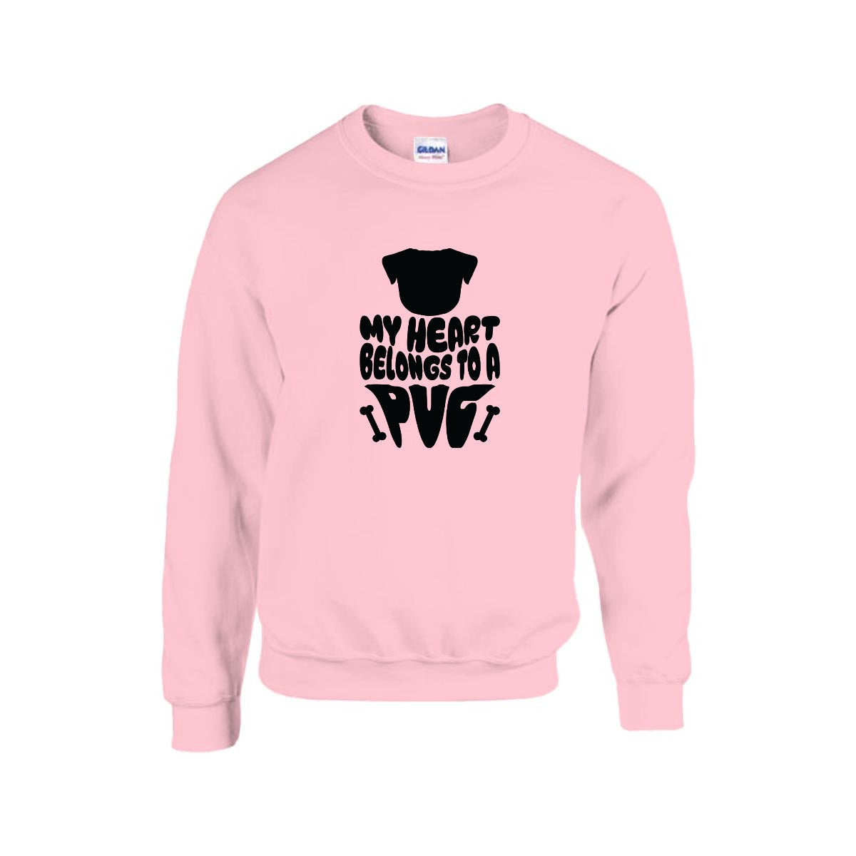 Enzo - Unisex Cotton Sweater for Pug Lovers