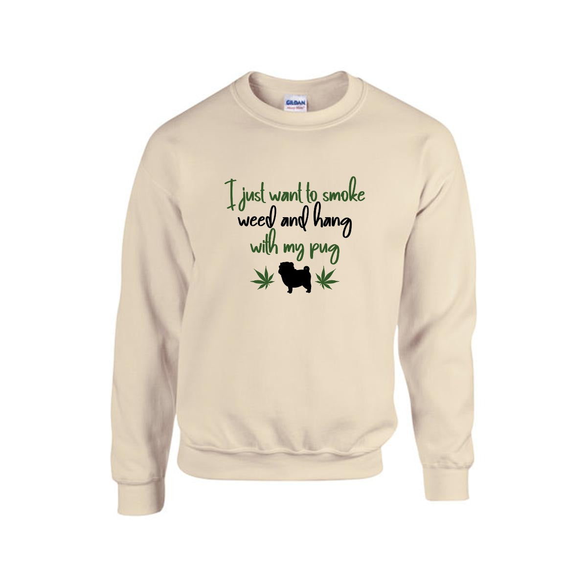 Millie - Unisex Cotton Sweater for Pug Lovers