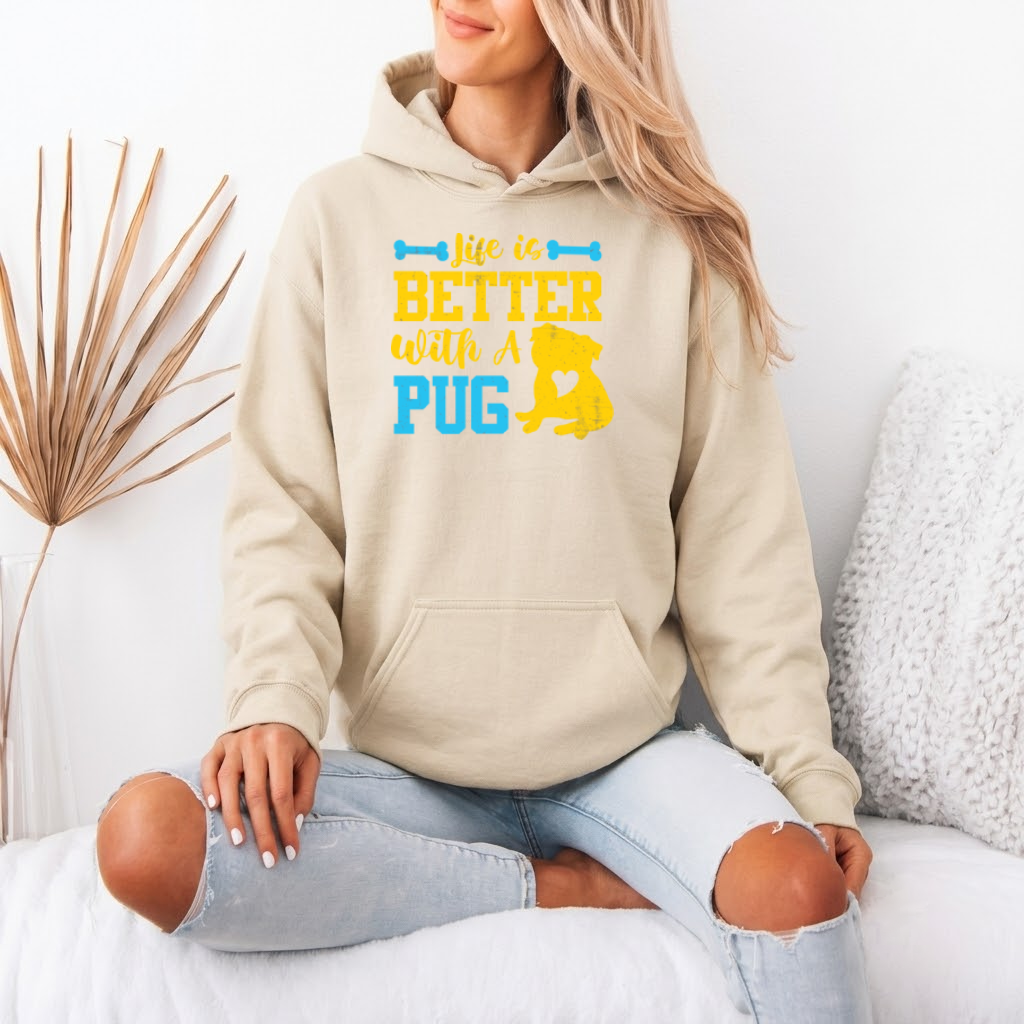 Loki - Pug Lover Hoodie – Essential Unisex Cotton Sweatshirt