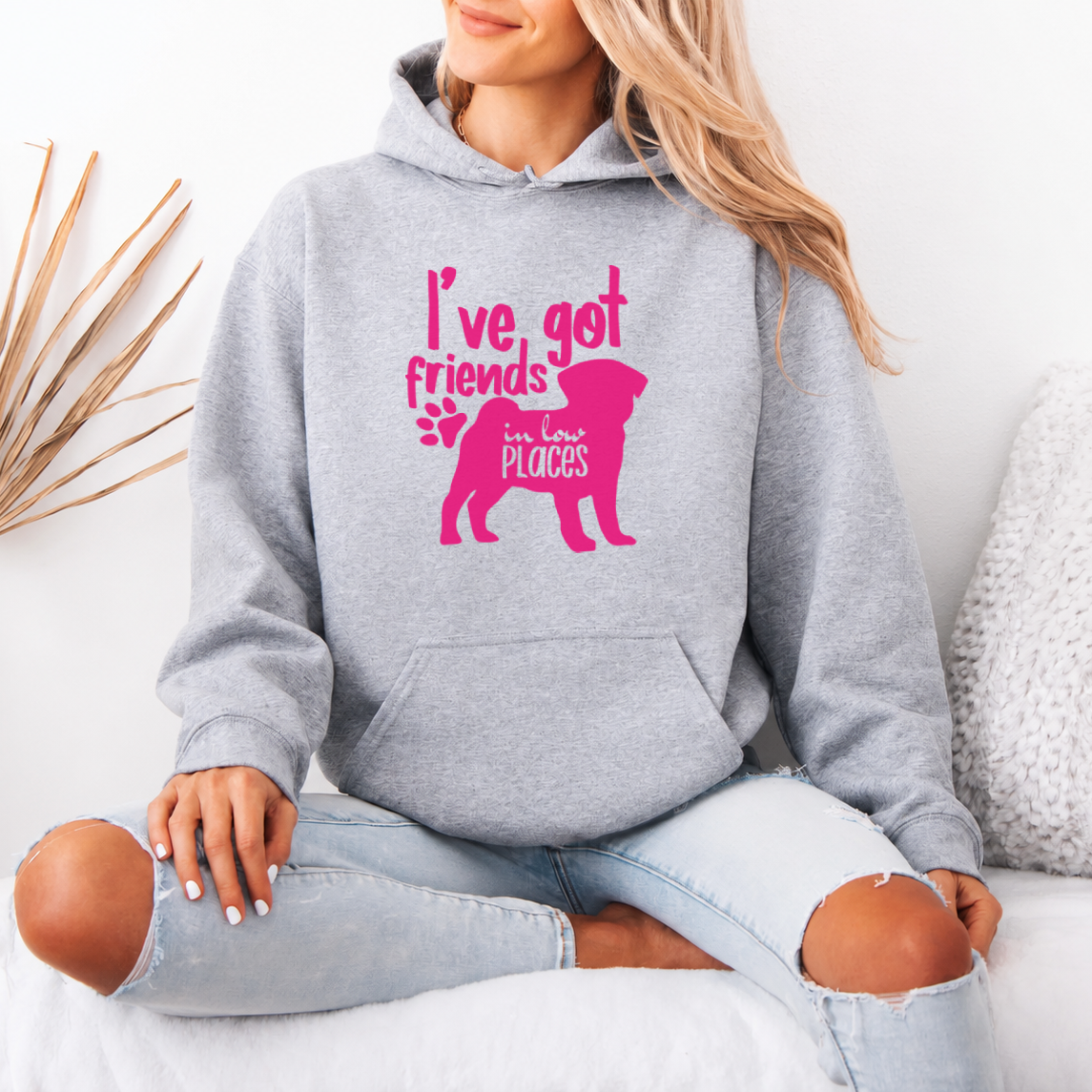 Indiguo - Pug Lover Hoodie – Essential Unisex Cotton Sweatshirt