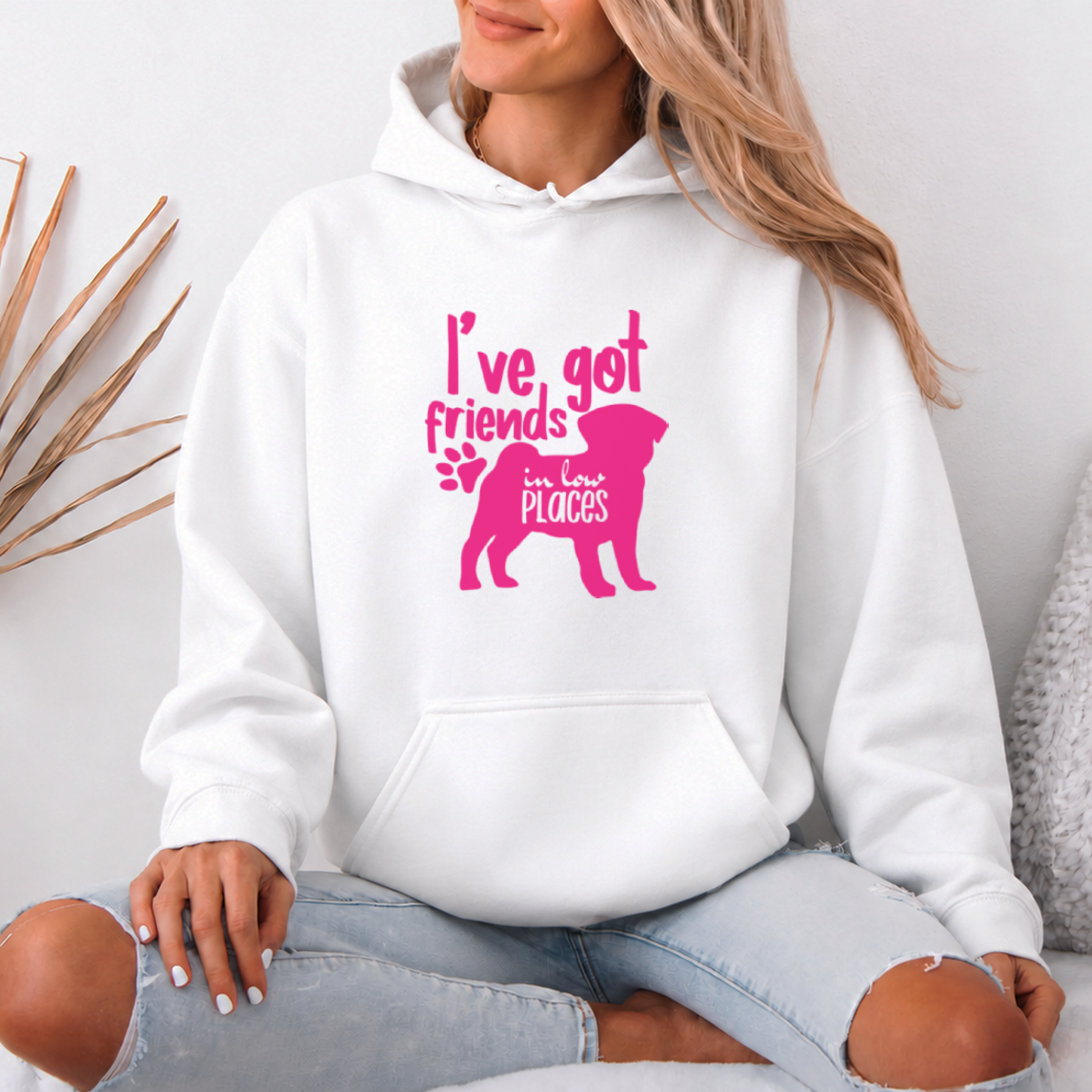 Indiguo - Pug Lover Hoodie – Essential Unisex Cotton Sweatshirt