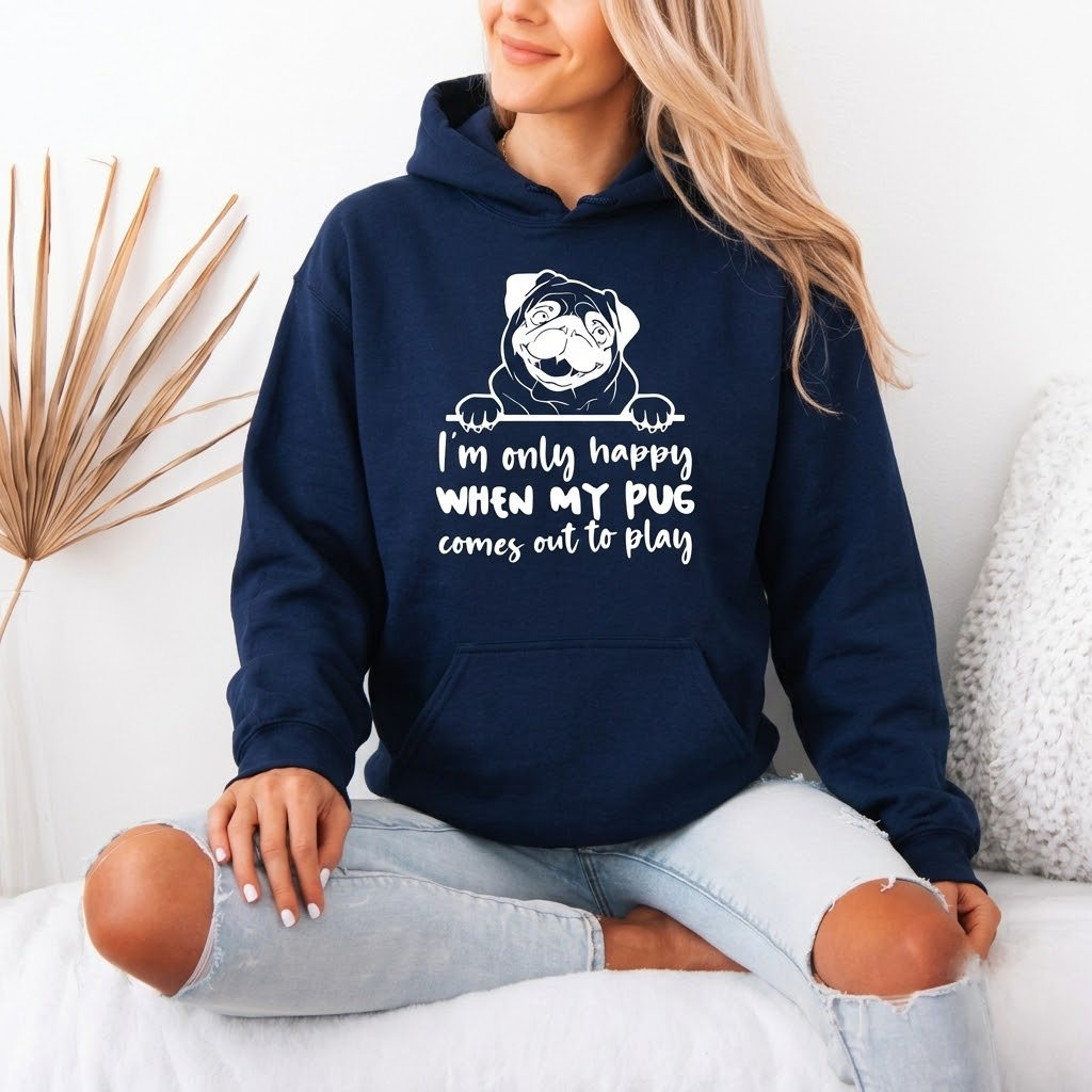 Nova - Pug Lover Hoodie – Essential Unisex Cotton Sweatshirt