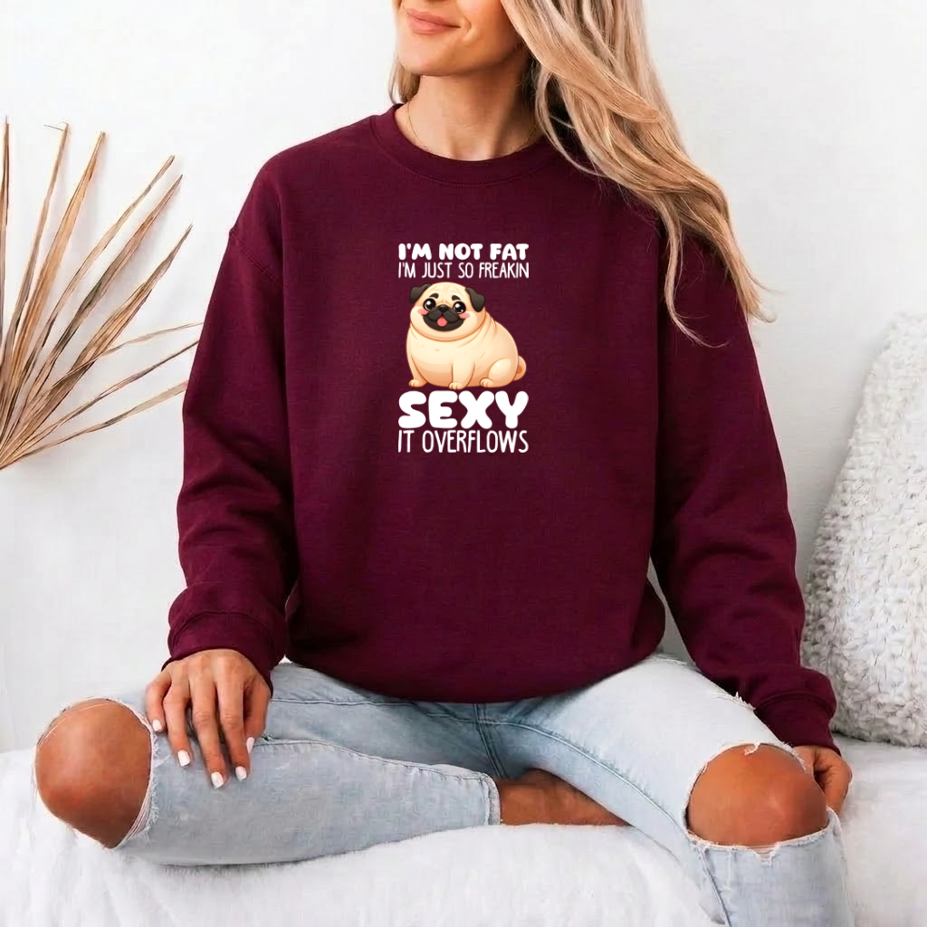 Teddy - Unisex Cotton Sweater for Pug Lovers