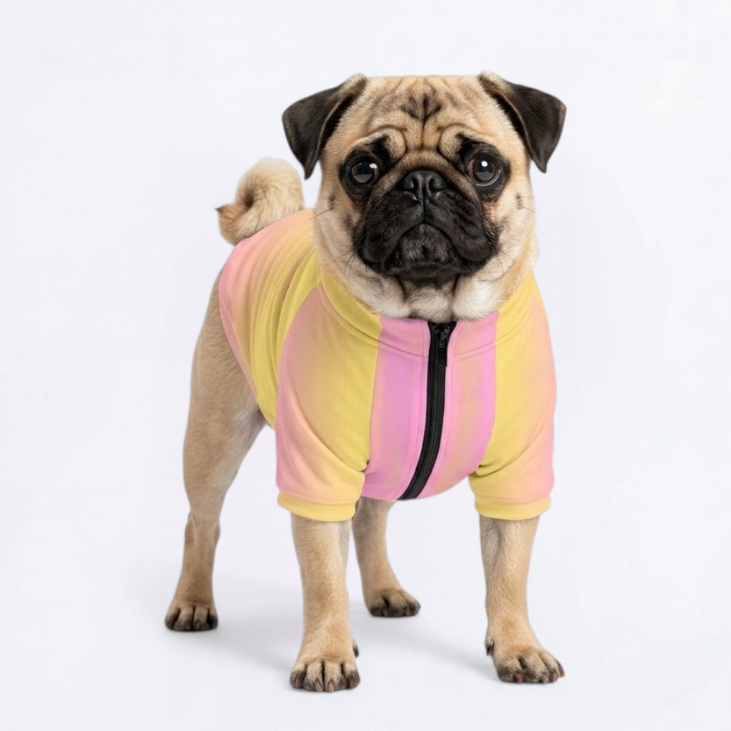 Bruno - Pug Zip Up Sweater