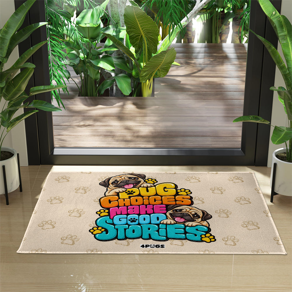 Luxury Pug Doormats & Welcome Mats for Pug Lovers