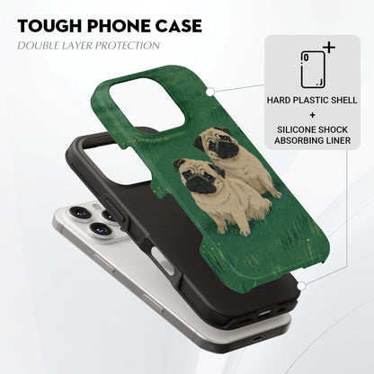 Piper  - Dual-Layer Pug  Phone Case