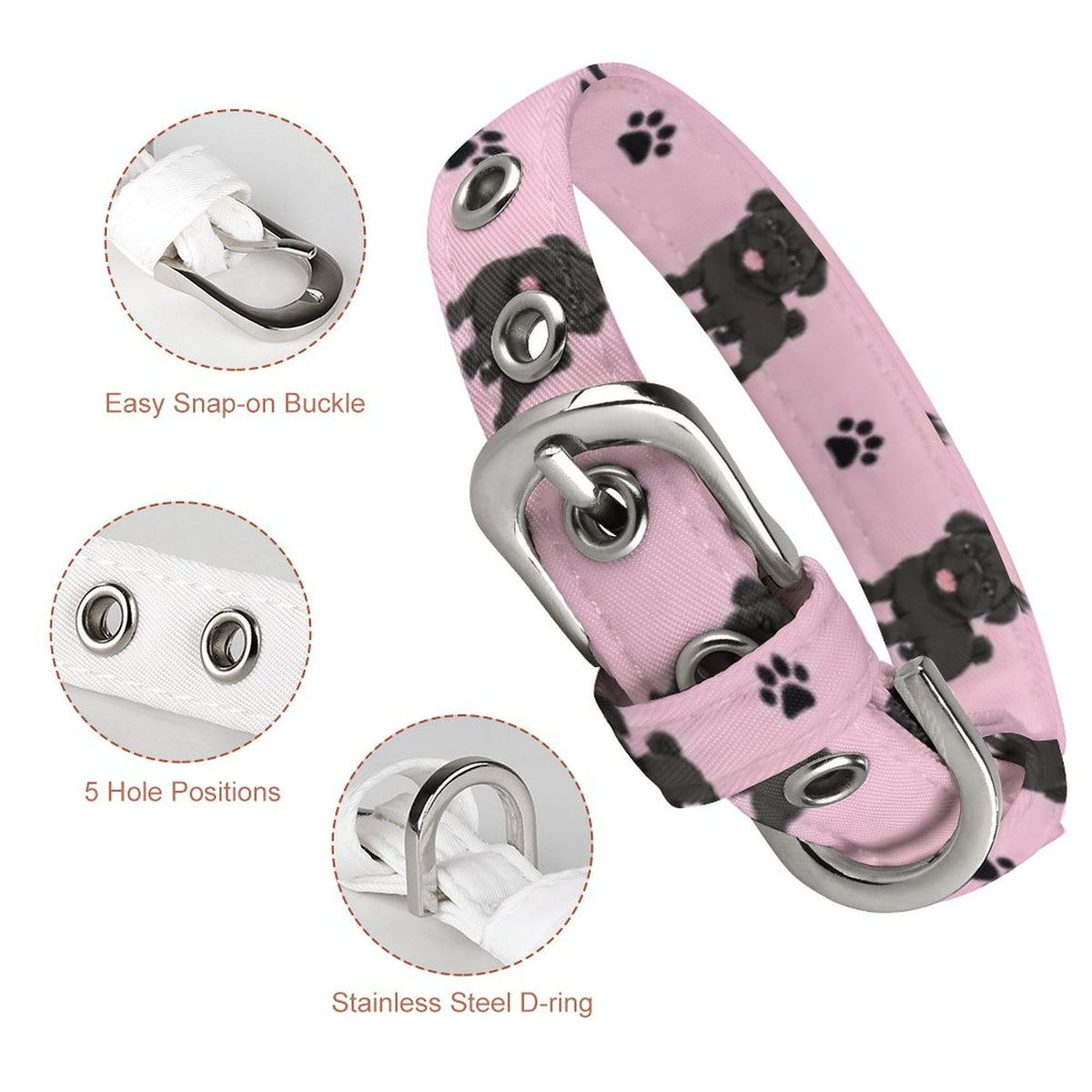 Simba - Adjustable Pug Collar