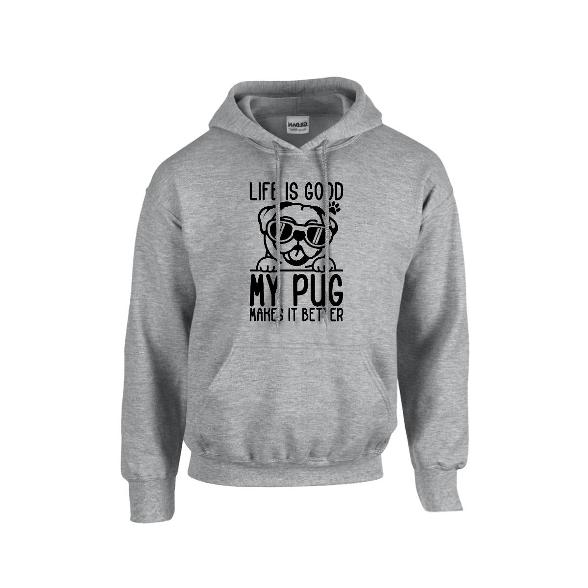 Lulu   - Pug Lover Hoodie – Essential Unisex Cotton Sweatshirt