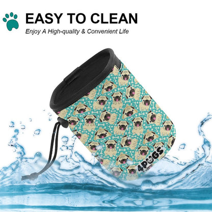 Rosie - Pug Treat Training Pouch | Portable Bait Bag with Waist Clip
