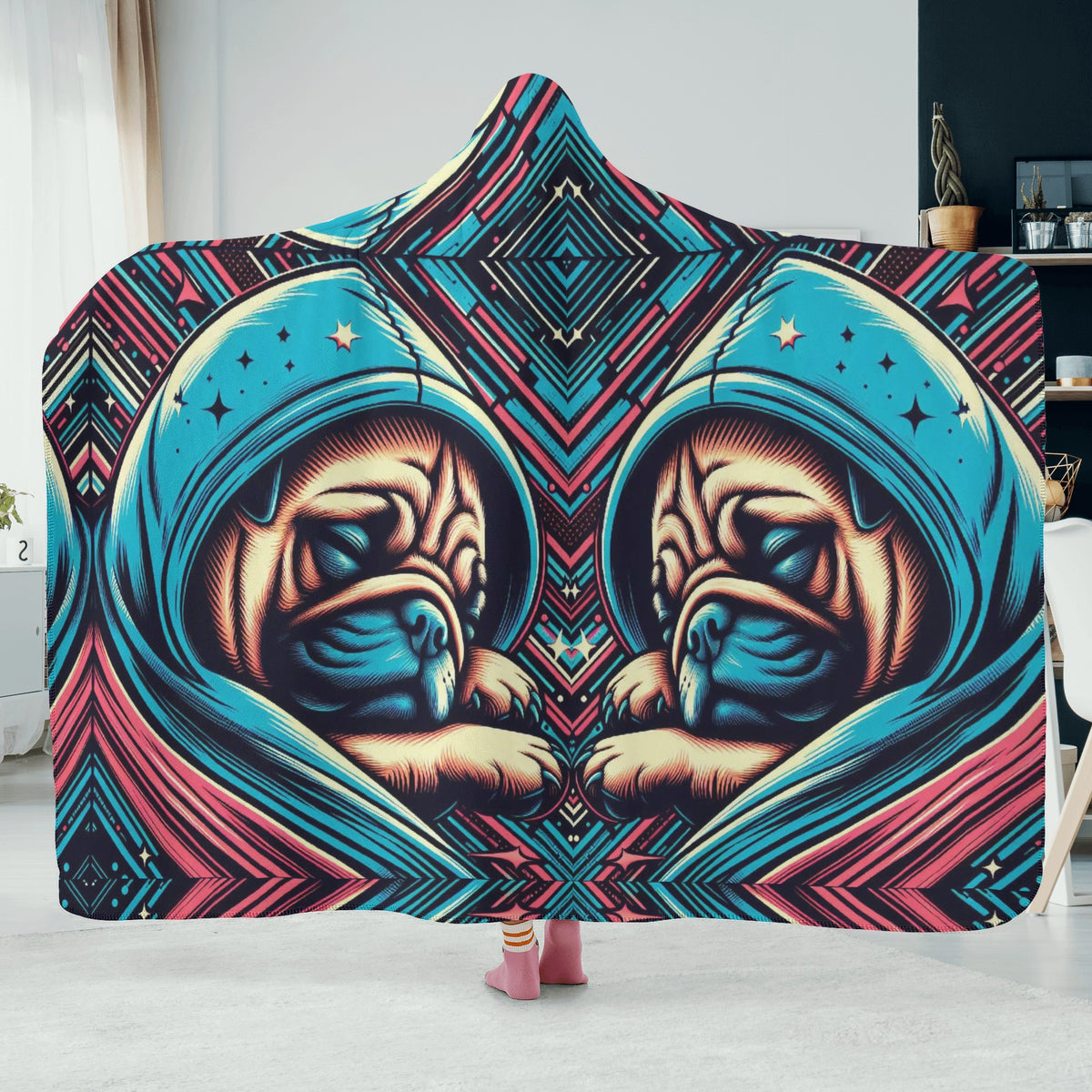 Micro - Hooded Blanket