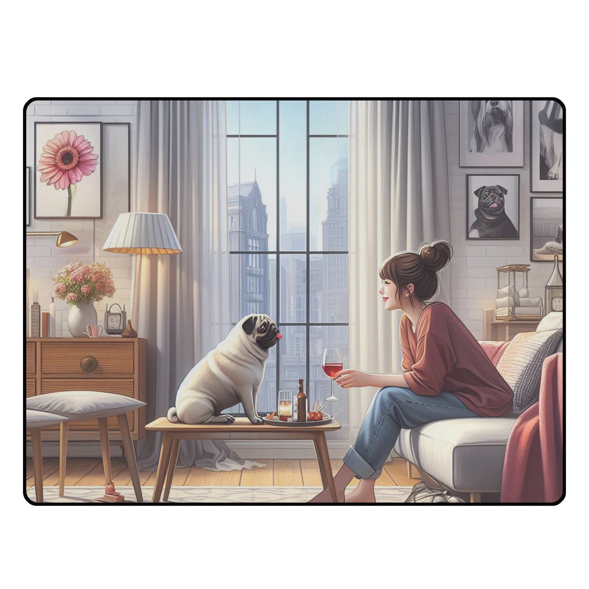 Waffle - Living Room Carpet Rug