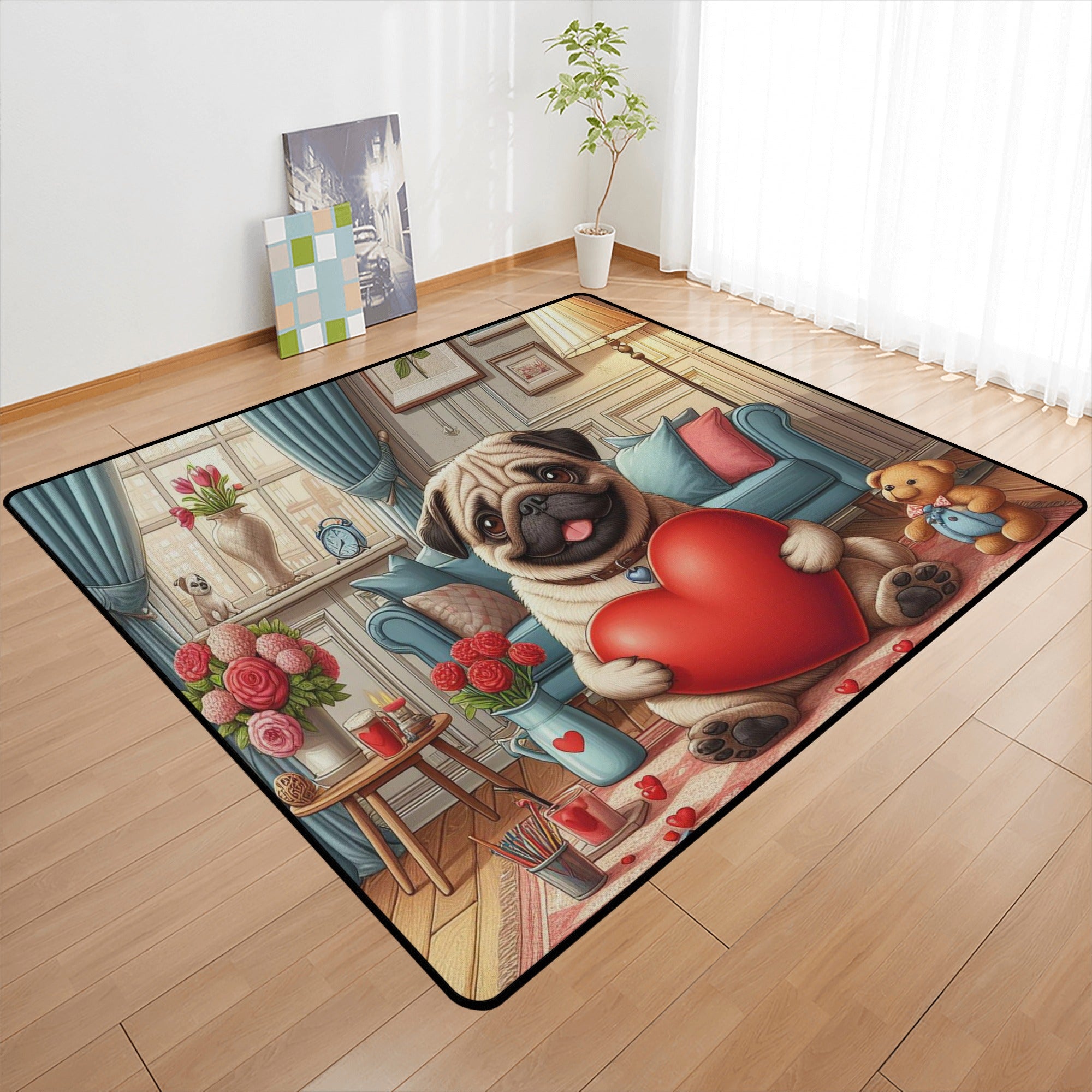 Pixel - Living Room Carpet Rug