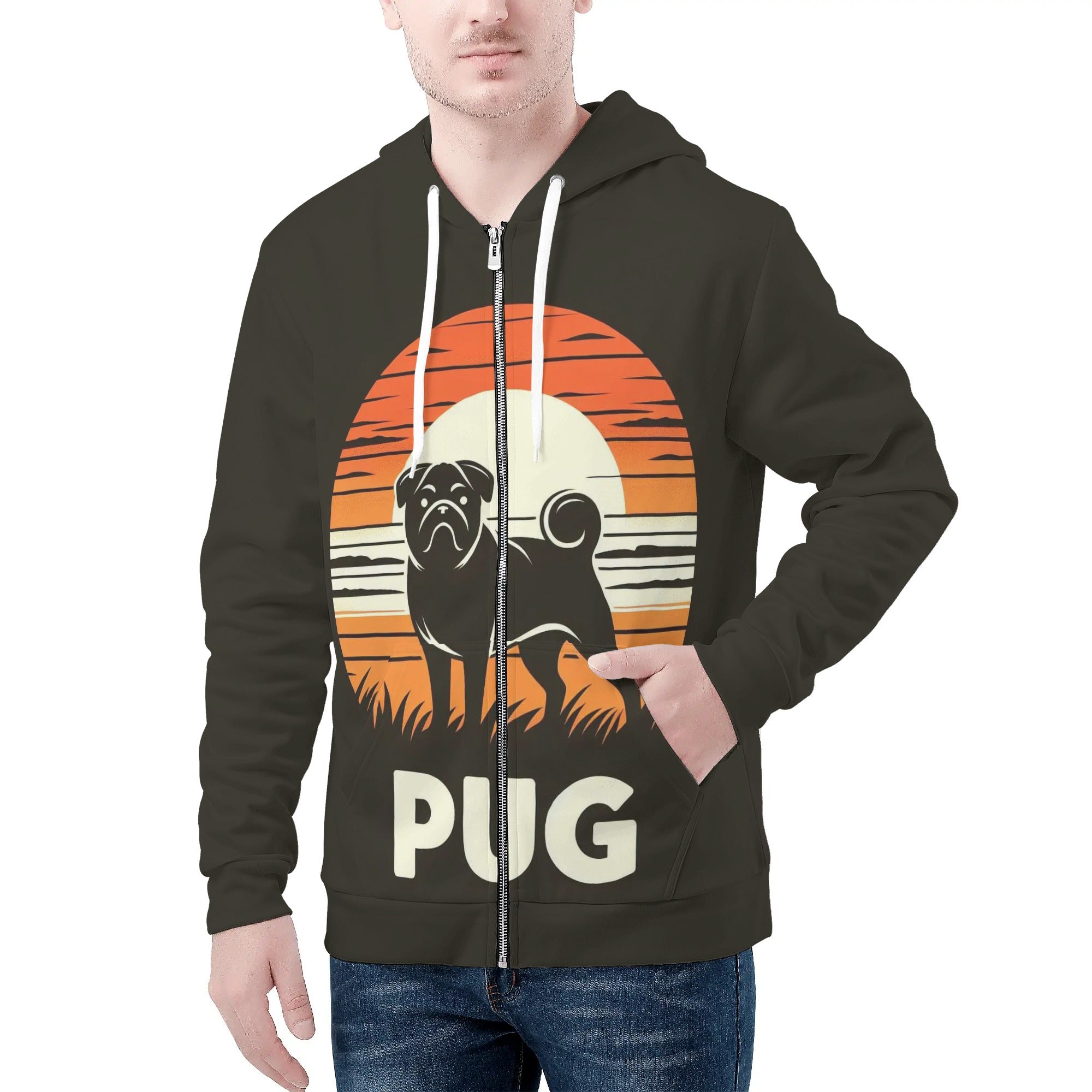 Jumbo - All Over Print Zip Up Hoodie