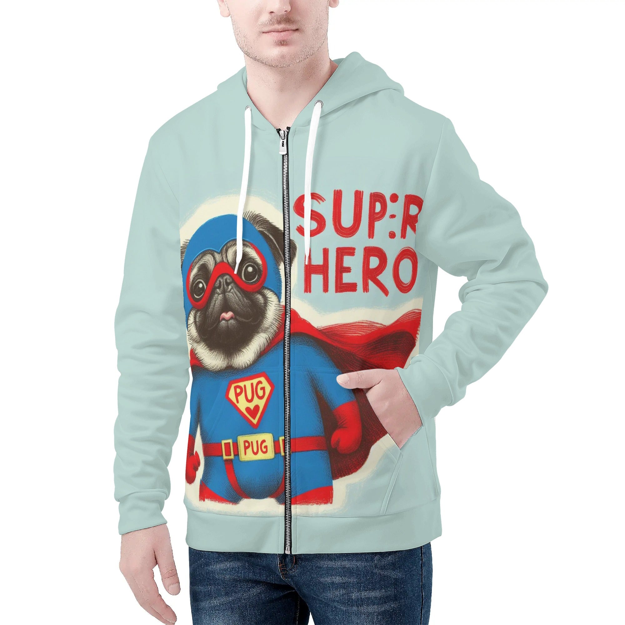 Crush - All Over Print Zip Up Hoodie