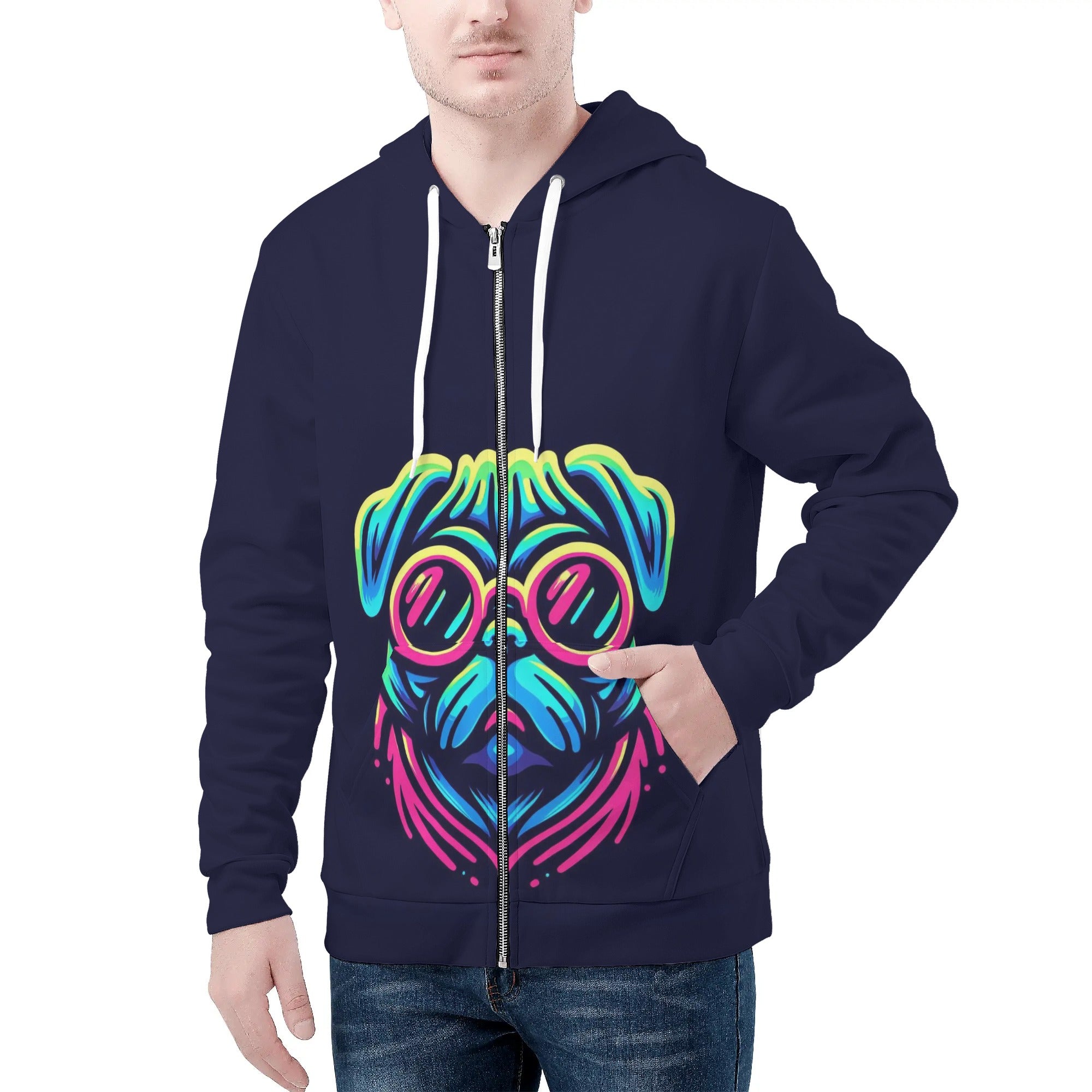 Cletus - All Over Print Zip Up Hoodie