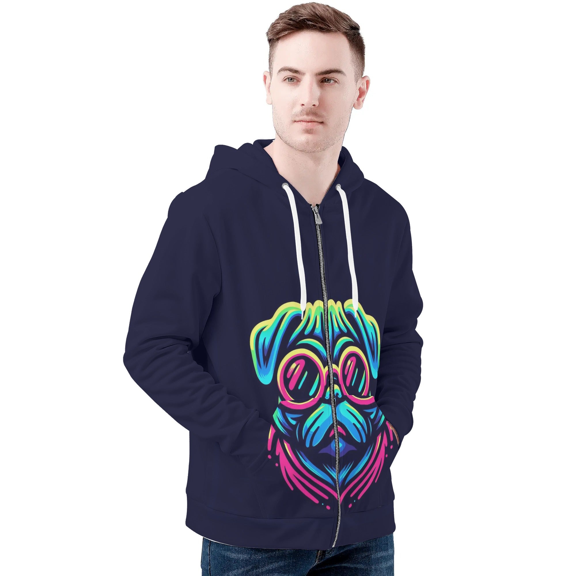 Cletus - All Over Print Zip Up Hoodie