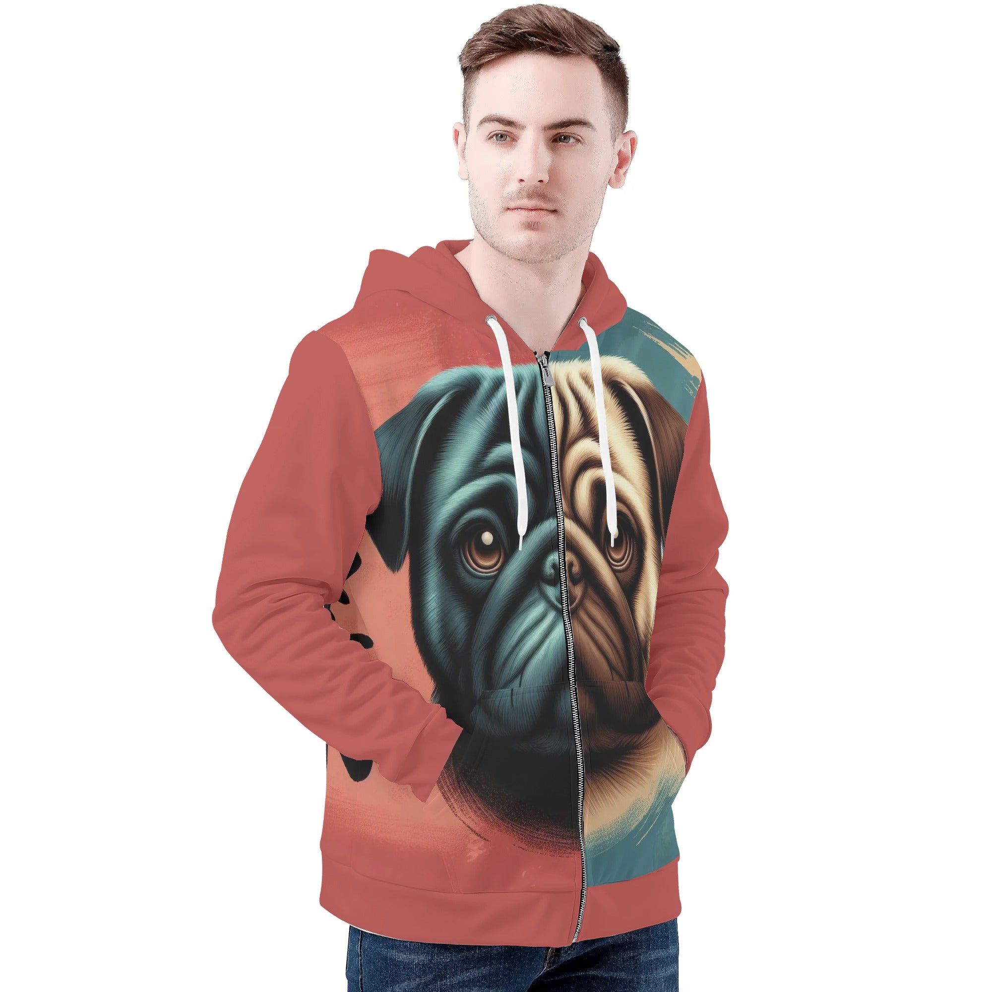 Boombox - All Over Print Zip Up Hoodie